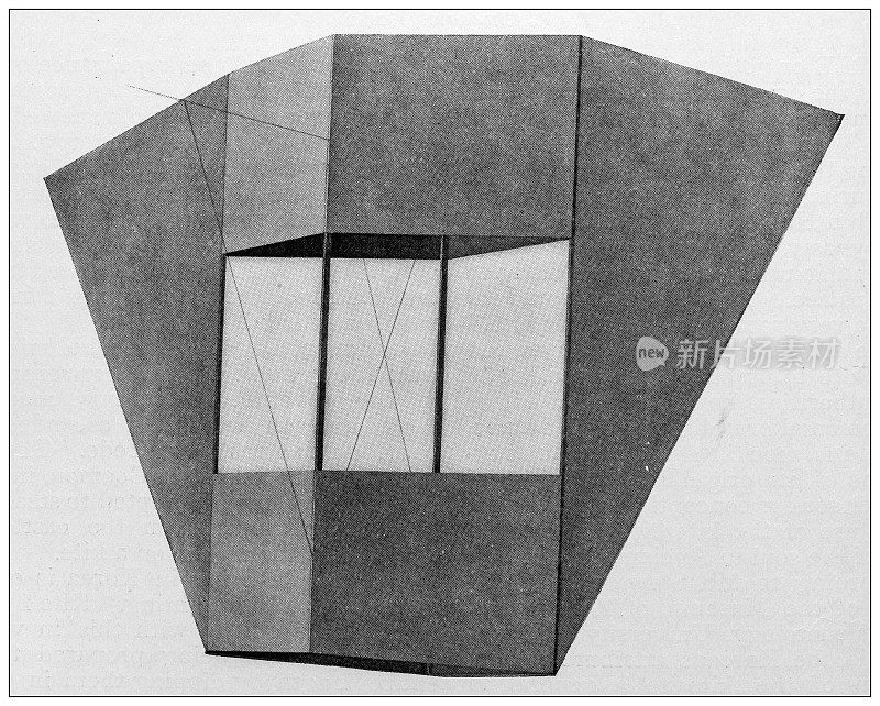 1897年的运动和消遣:猎人折叠翼风筝原型