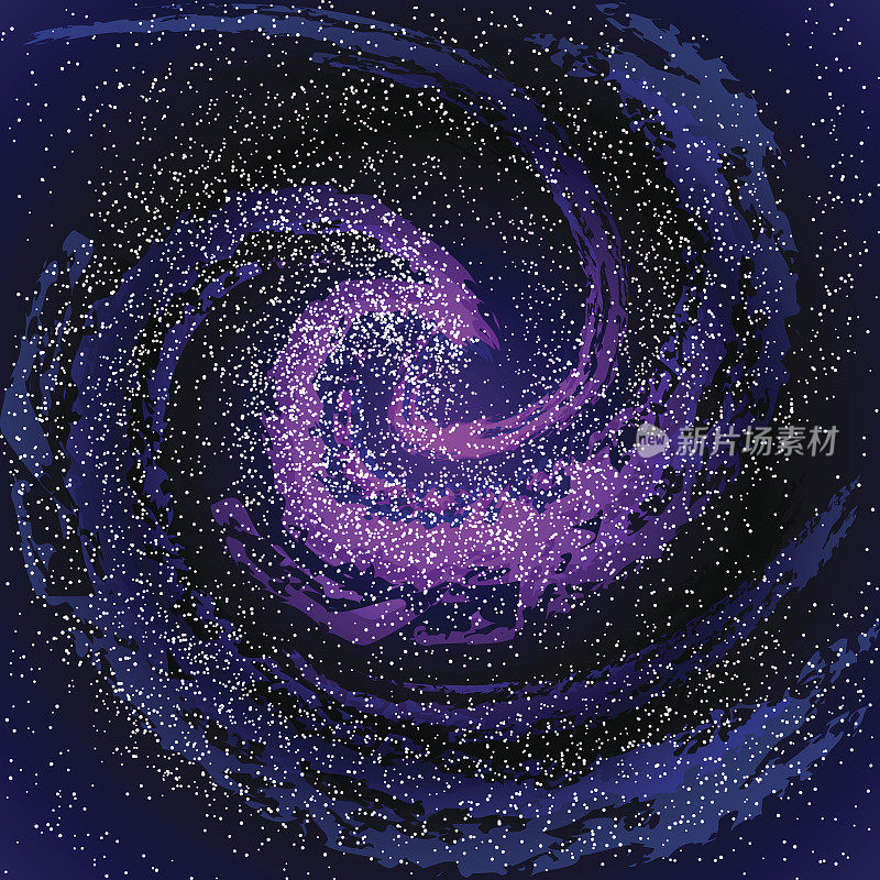 星系，星云，宇宙和效应隧道螺旋