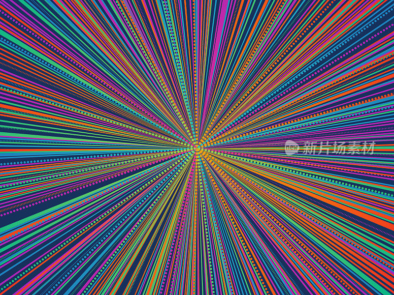 彩虹爆炸爆炸抽象线条背景