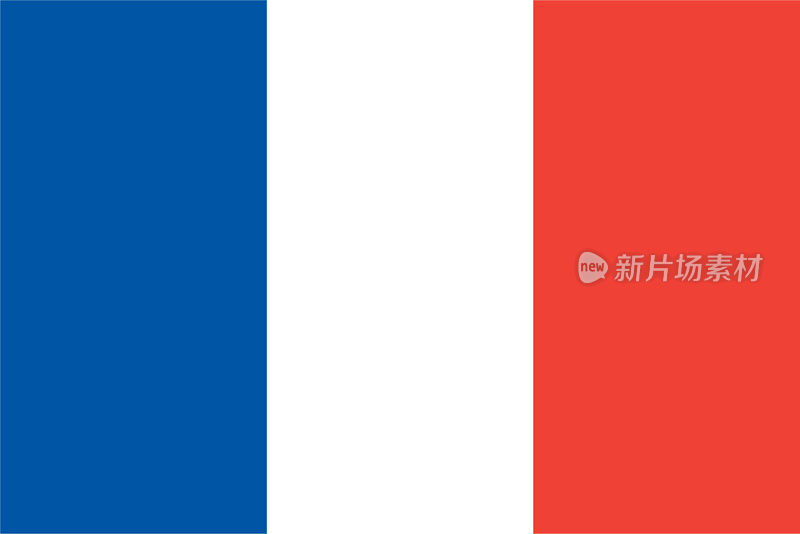 矢量法国国旗设计