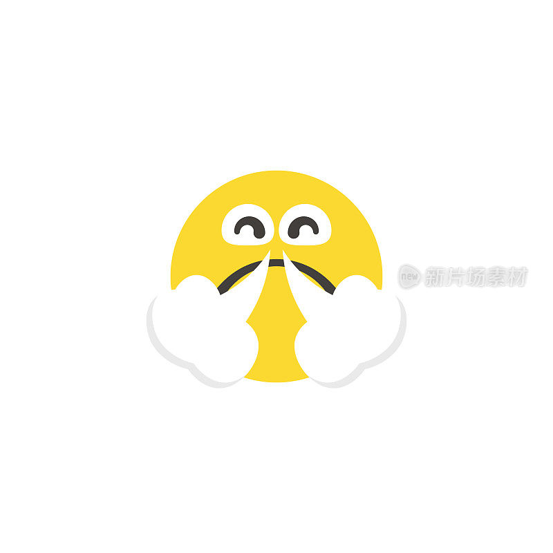 Emoticon大脸平面设计风格