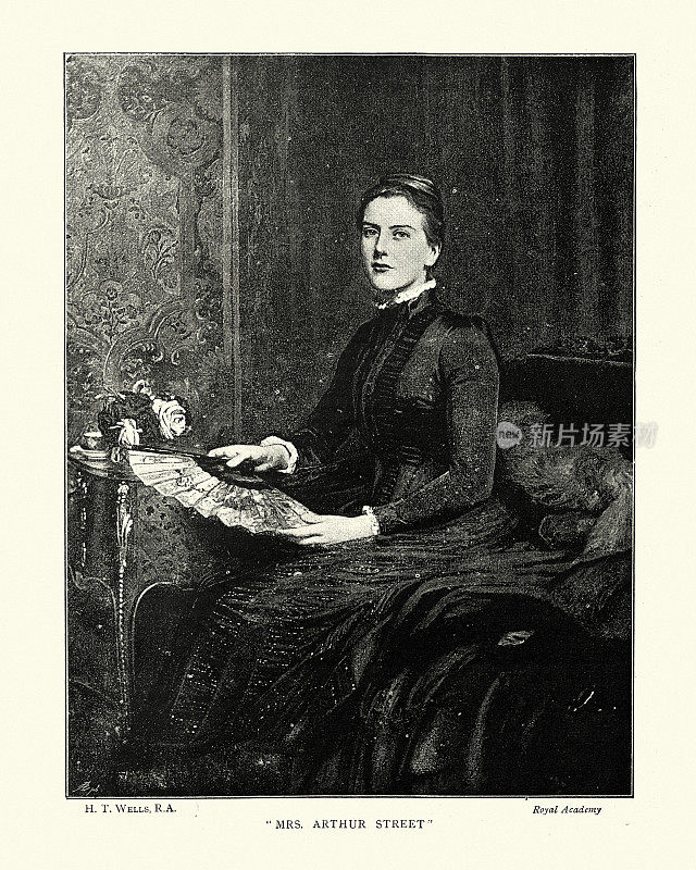 一位年轻的维多利亚妇女的肖像，阿瑟街夫人