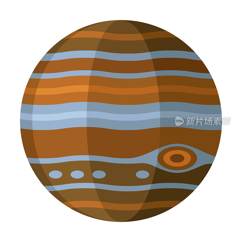 透明背景上的木星图标