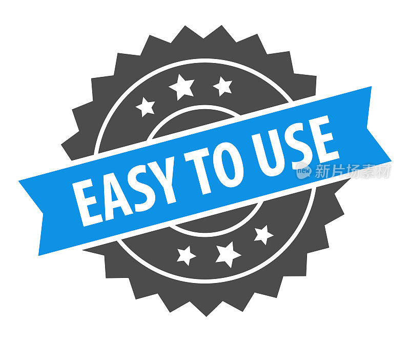 易于使用-印章,印,印章模板。难看的东西效果。向量股票插图