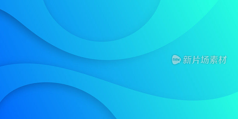 流体抽象设计与蓝色梯度-时髦的背景