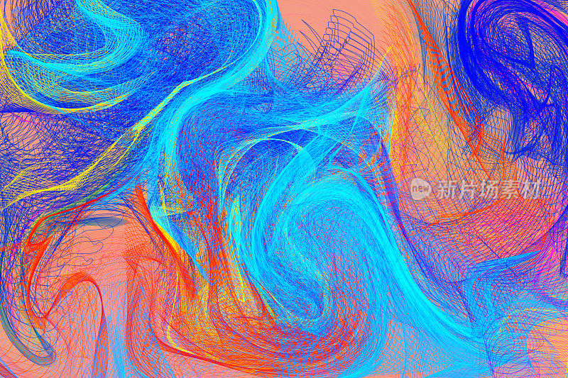 抽象图形波背景