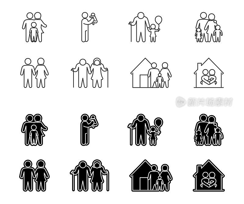 家庭标志,养老院……