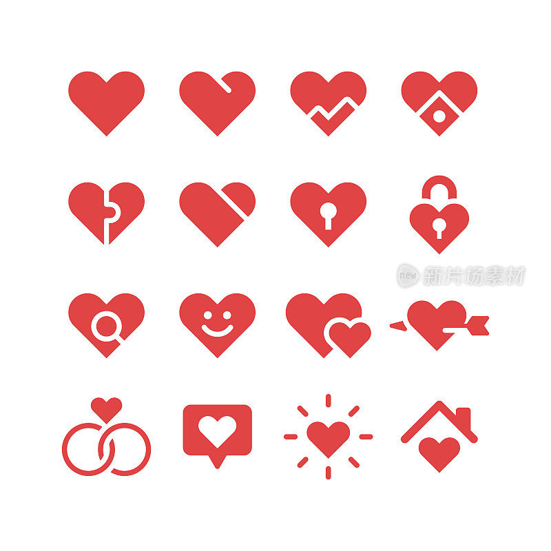 心图标,爱的概念