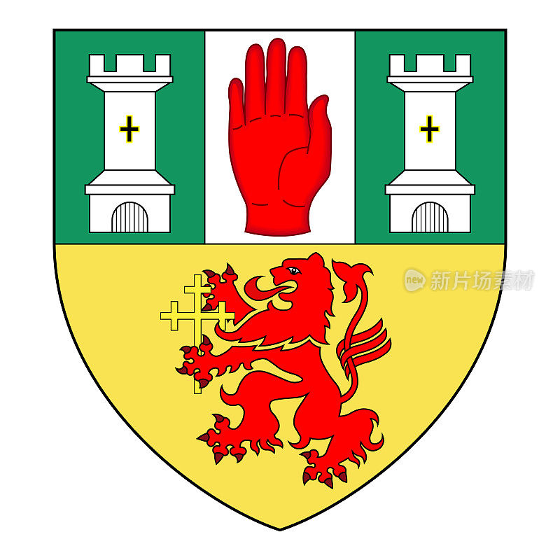 爱尔兰阿尔斯特郡安特里姆郡的盾徽