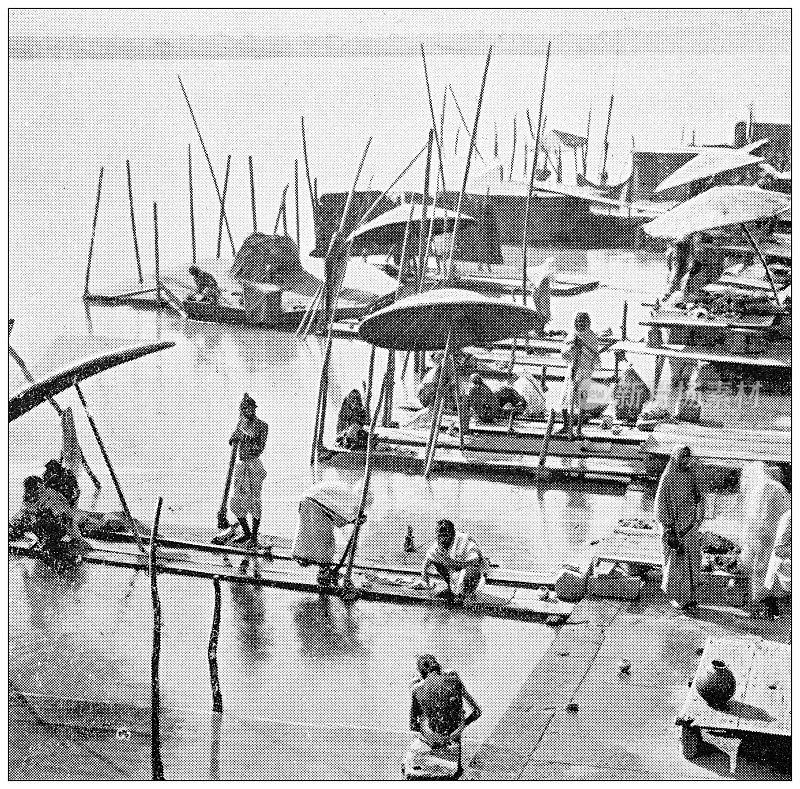 印度古玩旅行照片:贝拿勒斯(瓦拉纳西)码头