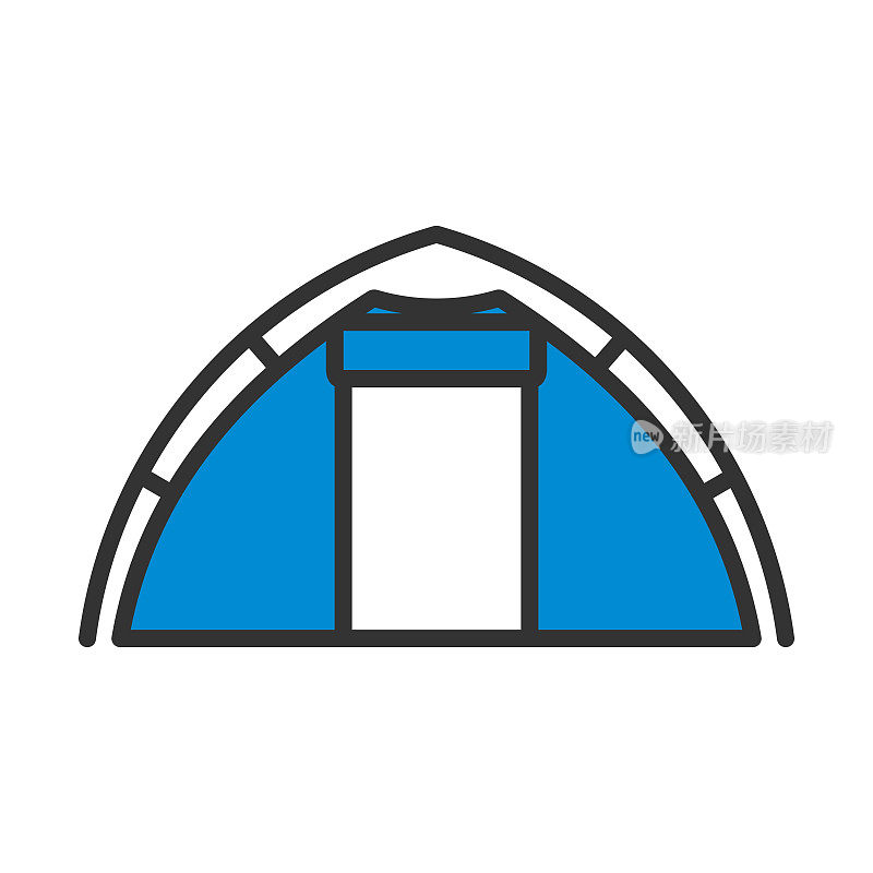 旅游帐篷的图标