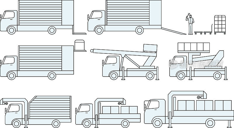 货物移动卡车和运输的类型