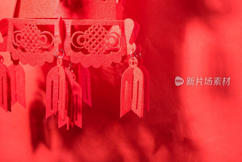 春节的背景材料，红灯笼。