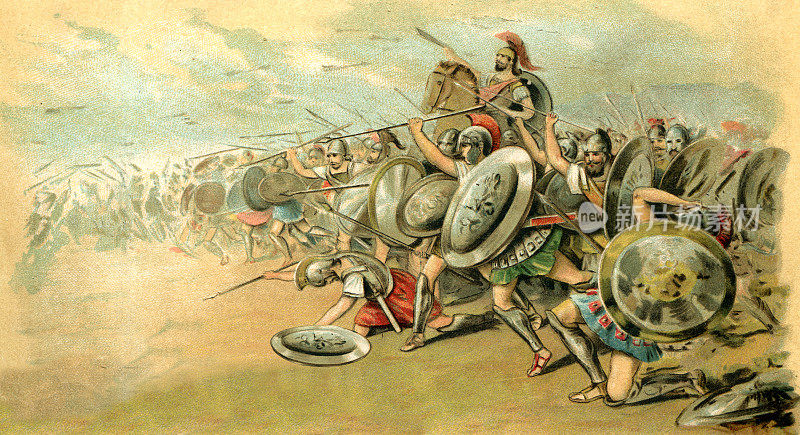 公元前490年的马拉松战役中的雅典人