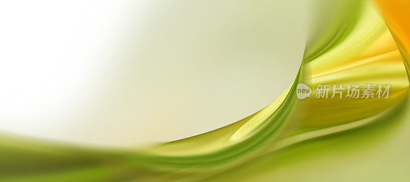 抽象技术背景与绿色和黄色色调