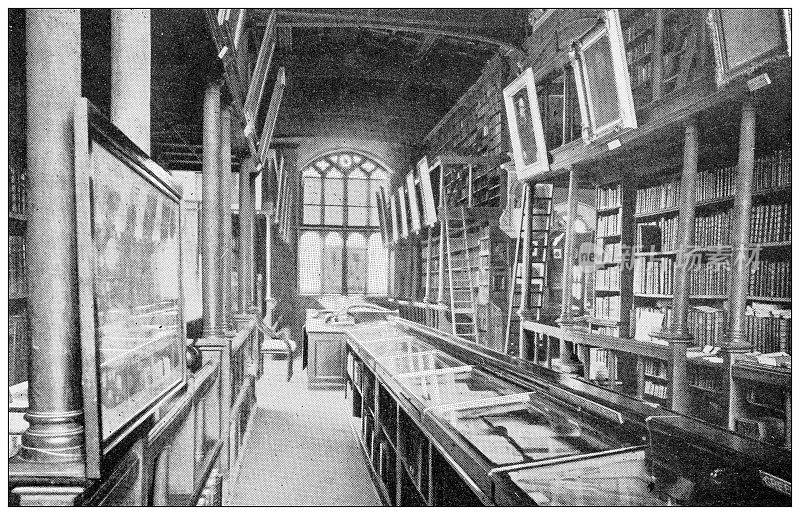 英国古色古香的旅行照片:牛津大学图书馆