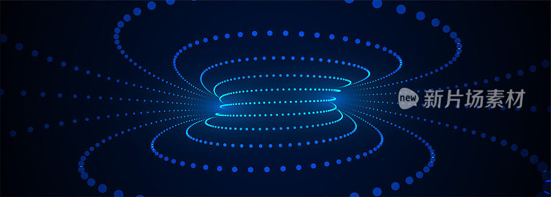 未来的数字技术抽象背景粒子风格