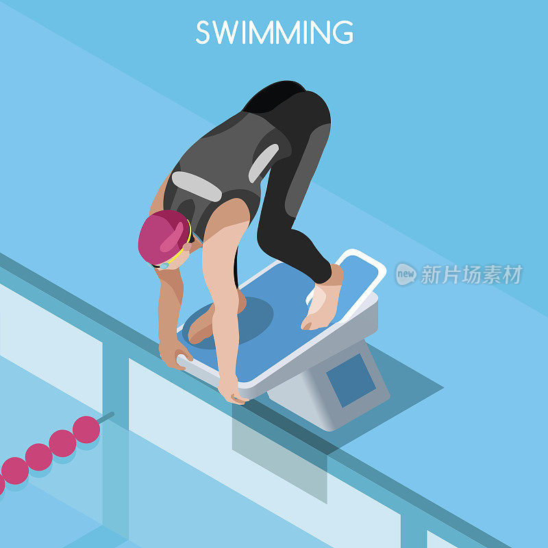 游泳自由泳运动员等距仰泳运动国际蝶泳比赛