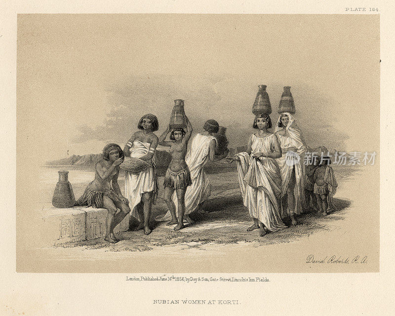 19世纪科尔蒂的努比亚妇女