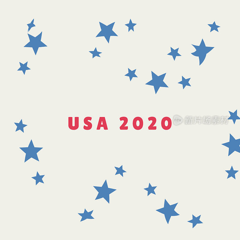 美国2020年大选设计元素