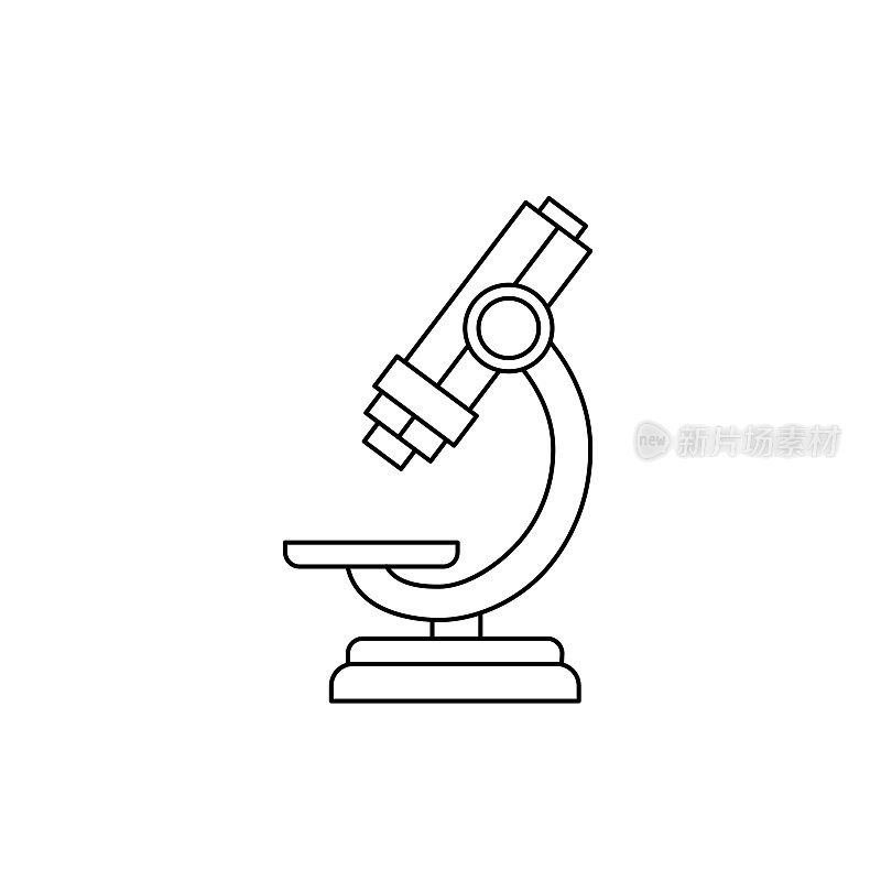 冠状病毒图标-显微镜