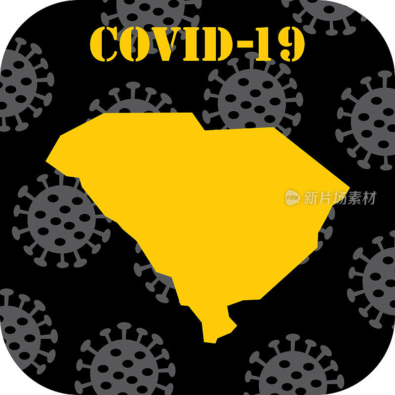 COVID-19南卡罗来纳州图标