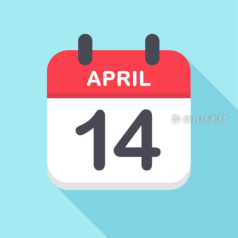 4月14日-日历图标