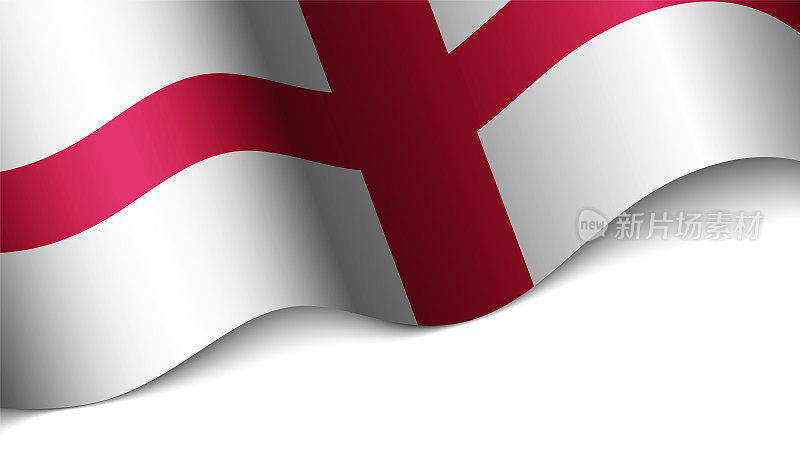 EPS10矢量爱国背景与英格兰国旗的颜色。