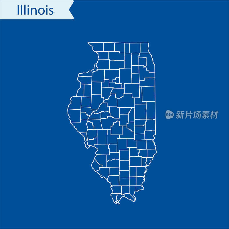 伊利诺斯州地图