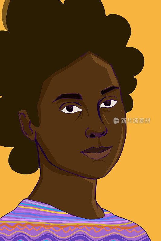 非裔美国女性肖像