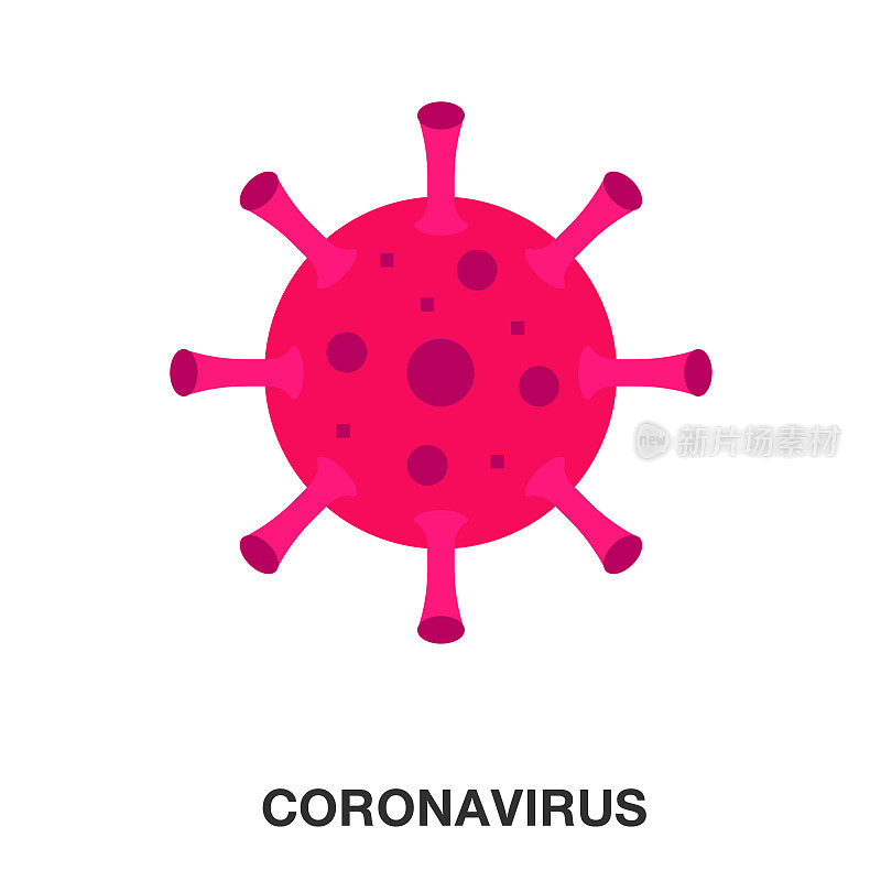 冠状病毒平图标
