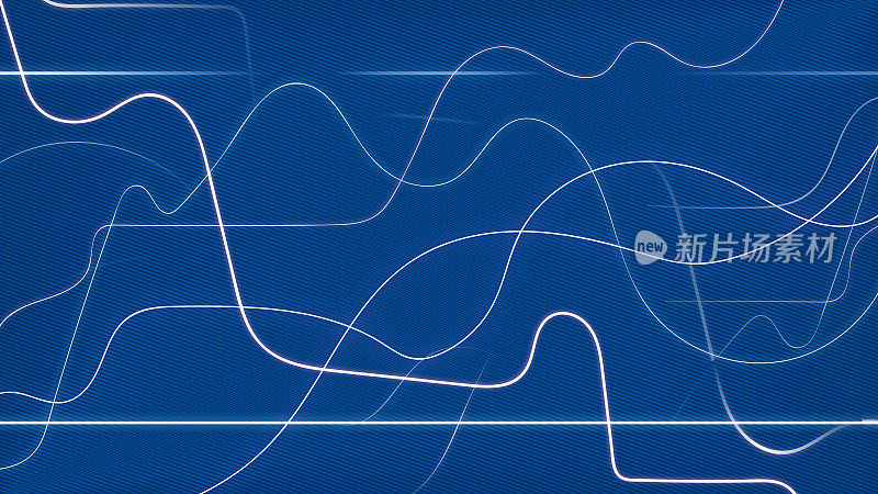 线的抽象图解-电脉冲和波。