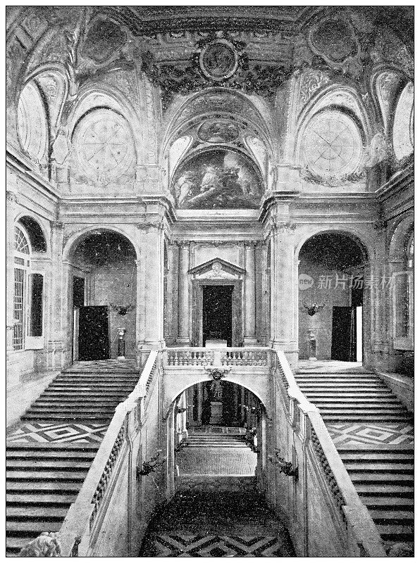 西班牙古色古香的旅行照片:马德里皇家宫殿