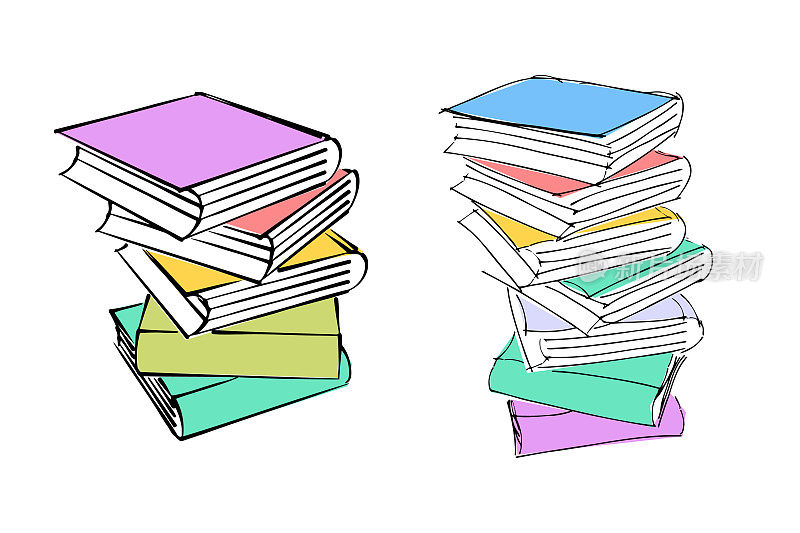 书、素描和涂鸦