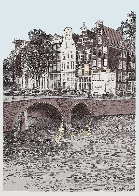 阿姆斯特丹荷兰运河九街