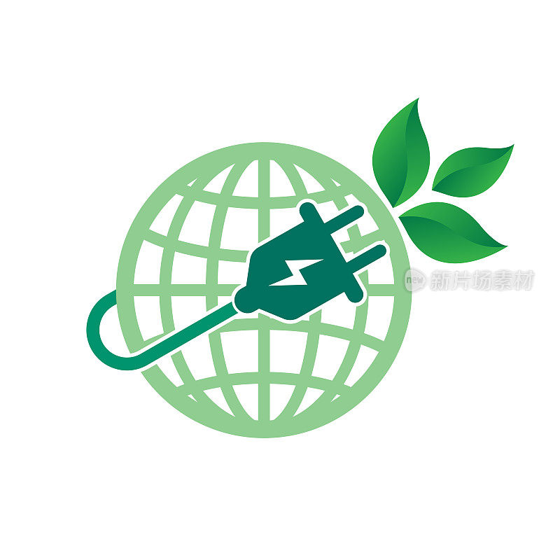 生态能源图标概念