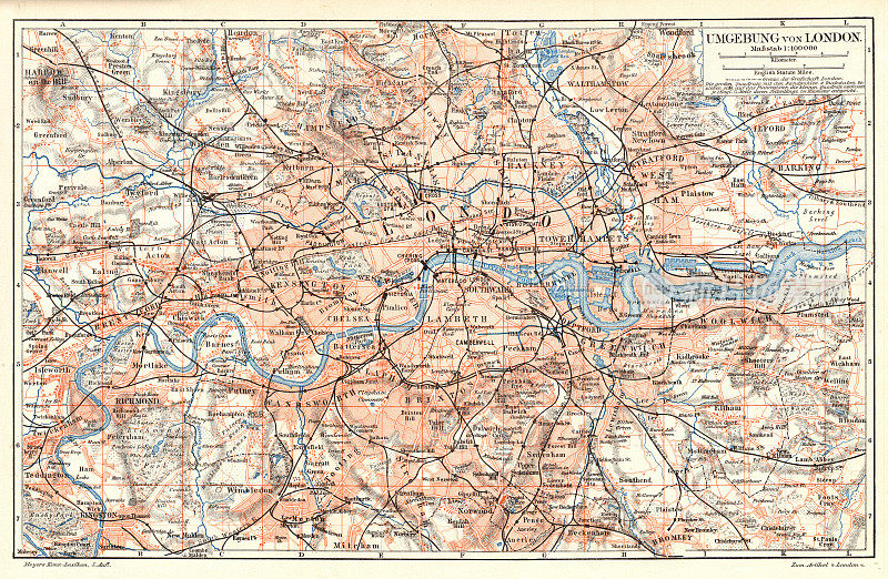 1895年伦敦城市地图
