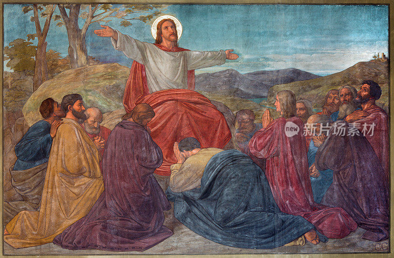 安特卫普-耶稣布道场景在约里斯科克