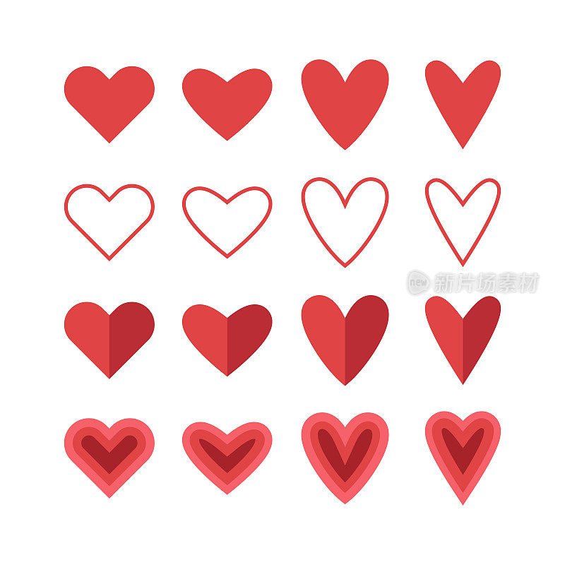 心图标,爱的概念