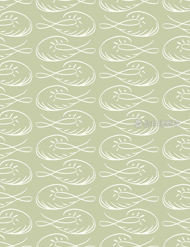 无缝图案的涂鸦装饰