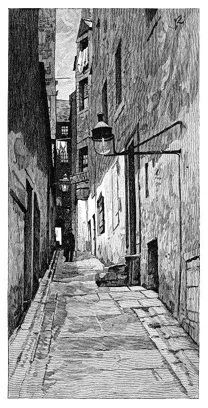 爱丁堡的窄街