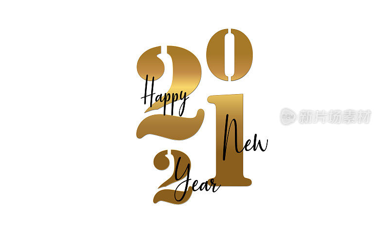 新年快乐。圣诞传单，贺卡，小册子的模板。