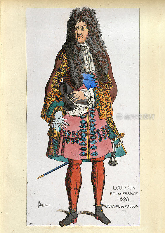 法国国王路易十四,1698年,17世纪