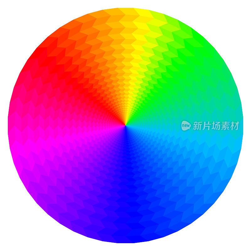 彩虹色图表图案由菱形制成