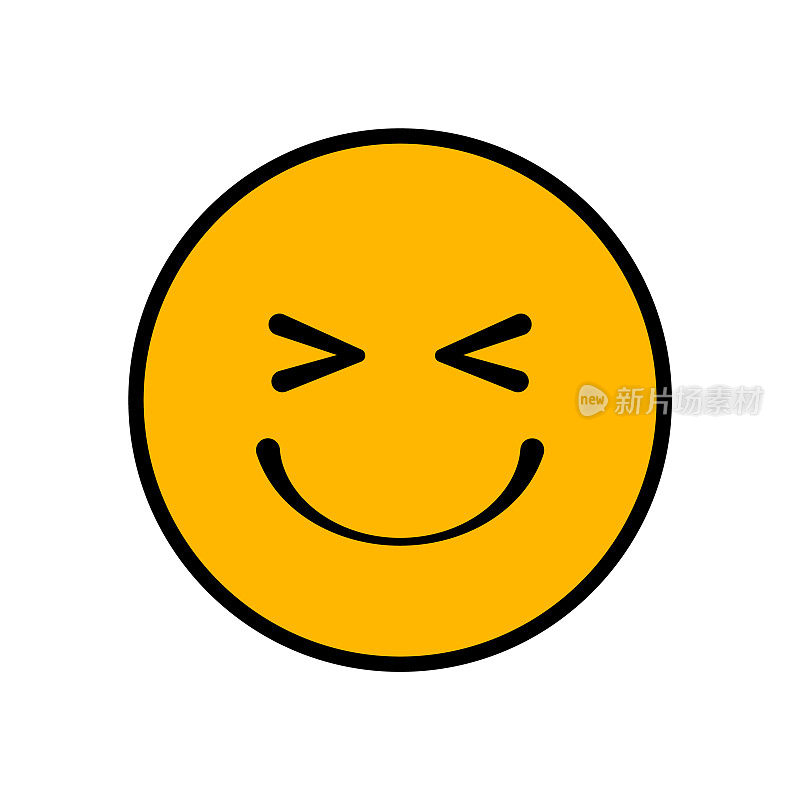 微笑的脸。表情符号,Emoji。