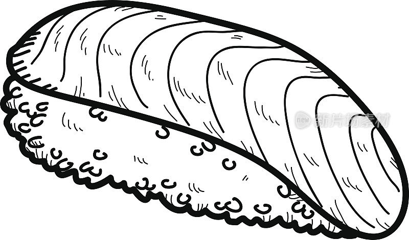 三文鱼寿司涂鸦