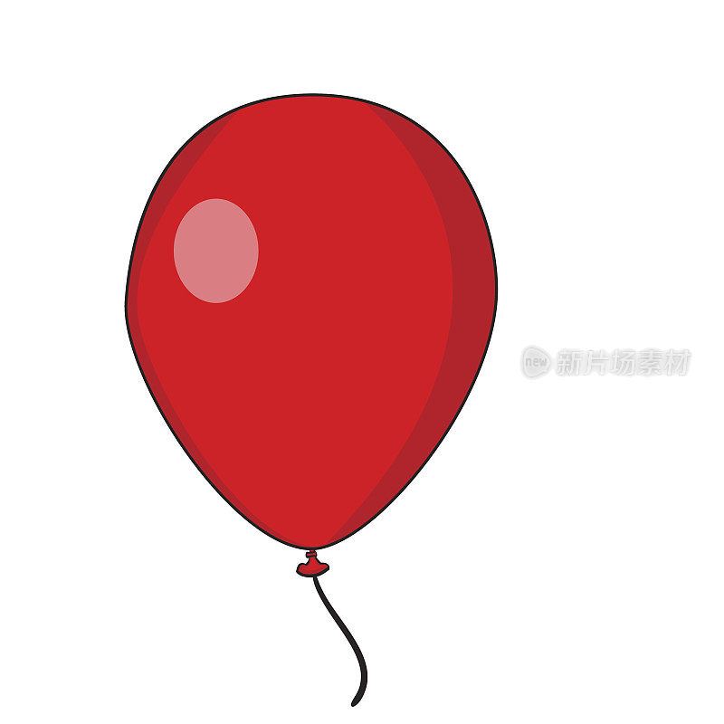 孤立的卡通气球