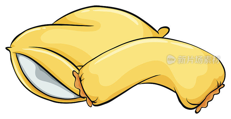 黄色的枕头
