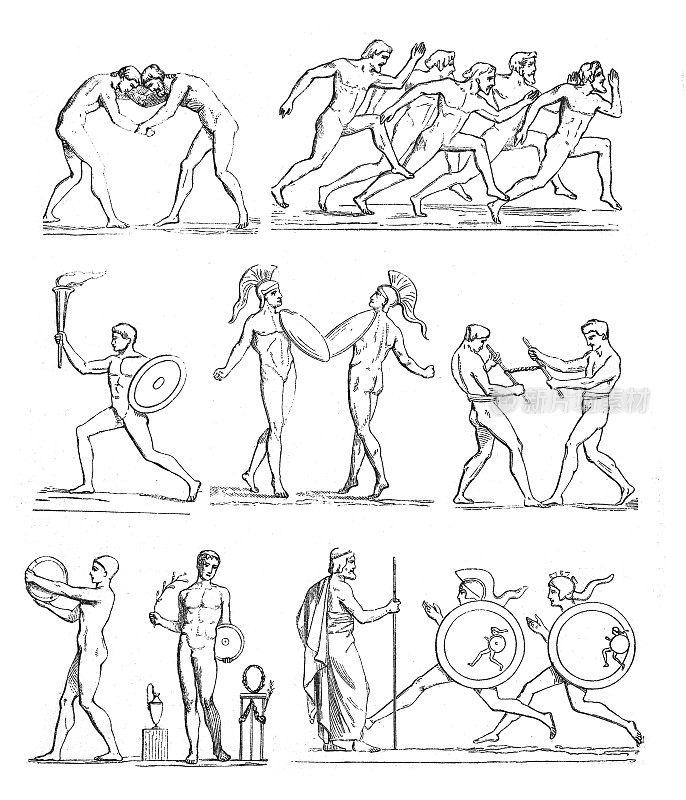 希腊运动员-会-古代