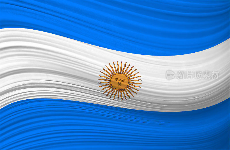 阿根廷挥舞着国旗